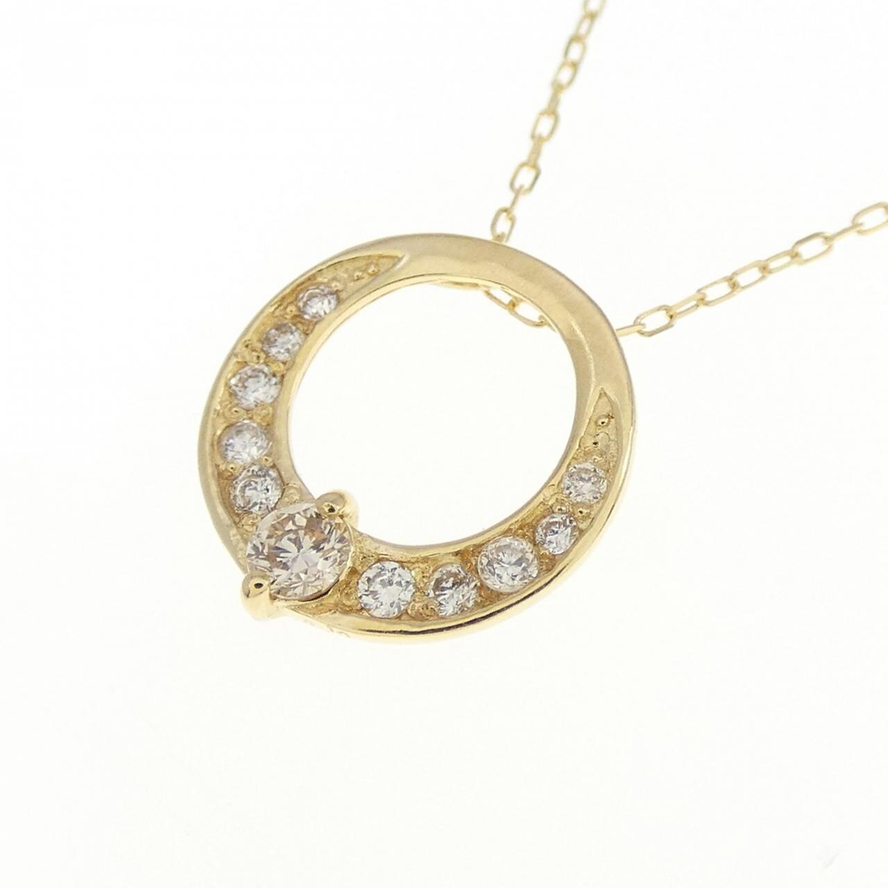 K18YG ダイヤモンド ネックレス 0.10CT