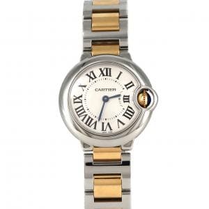 カルティエ バロンブルーSM コンビ W69007Z3/W2BB0010 SSxYG クォーツ
