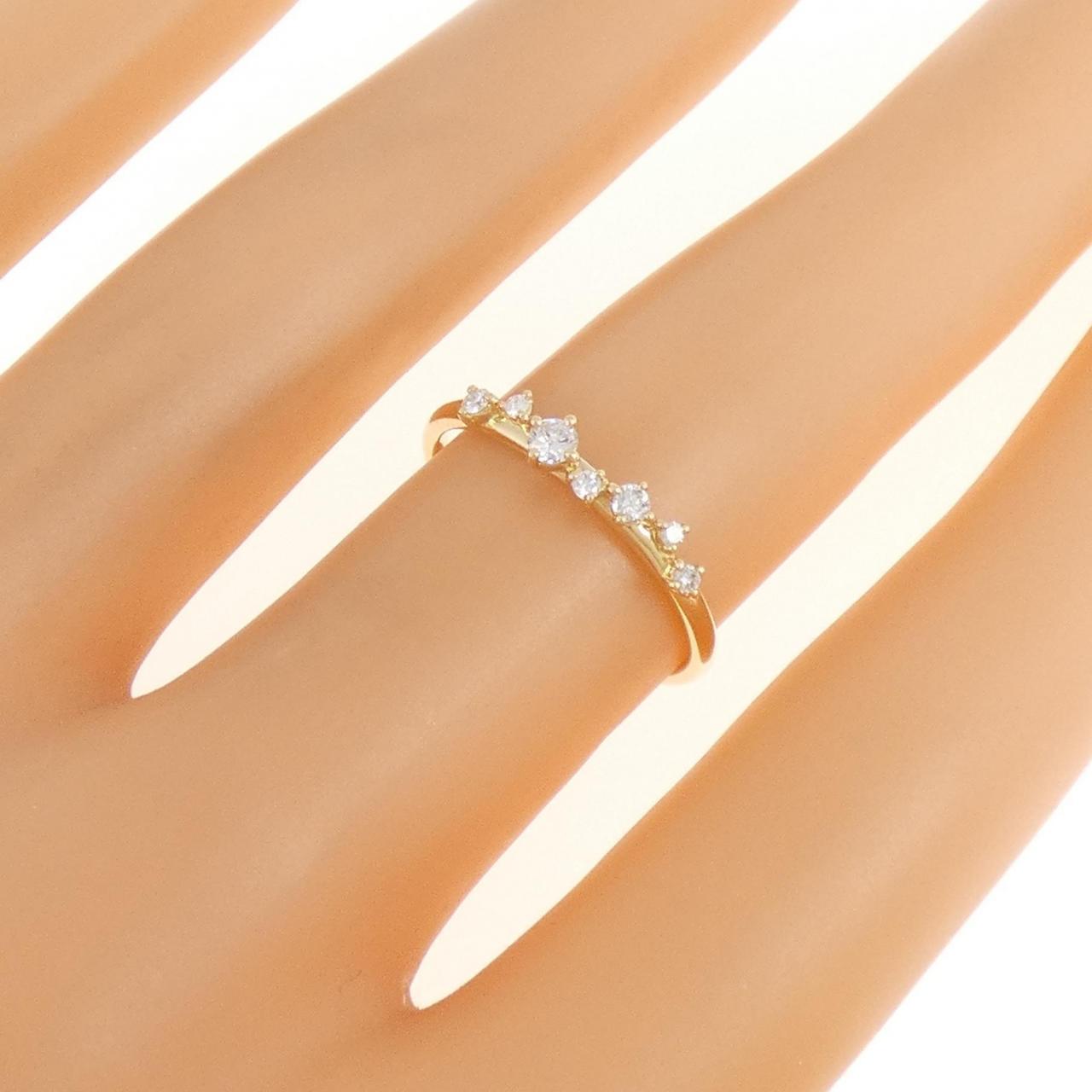 K18YG ダイヤモンド リング 0.12CT