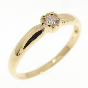 K18YG ダイヤモンド リング 0.09CT