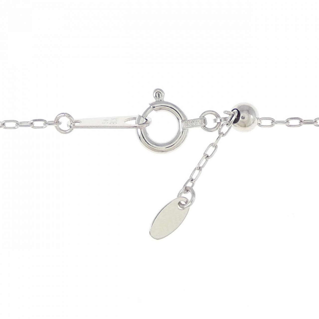 K18WG サファイヤ ネックレス 0.318CT