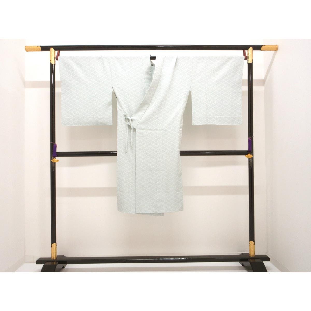 【未使用品】お洒落コート　単衣　お召織　ロング