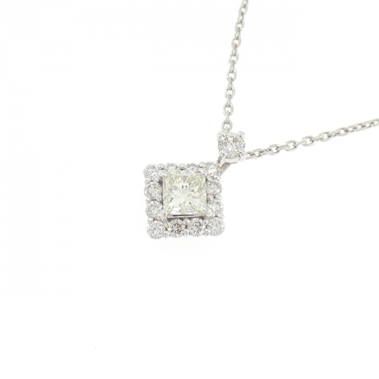 【新品】PT900/PT850 ダイヤモンド ネックレス 0.16CT