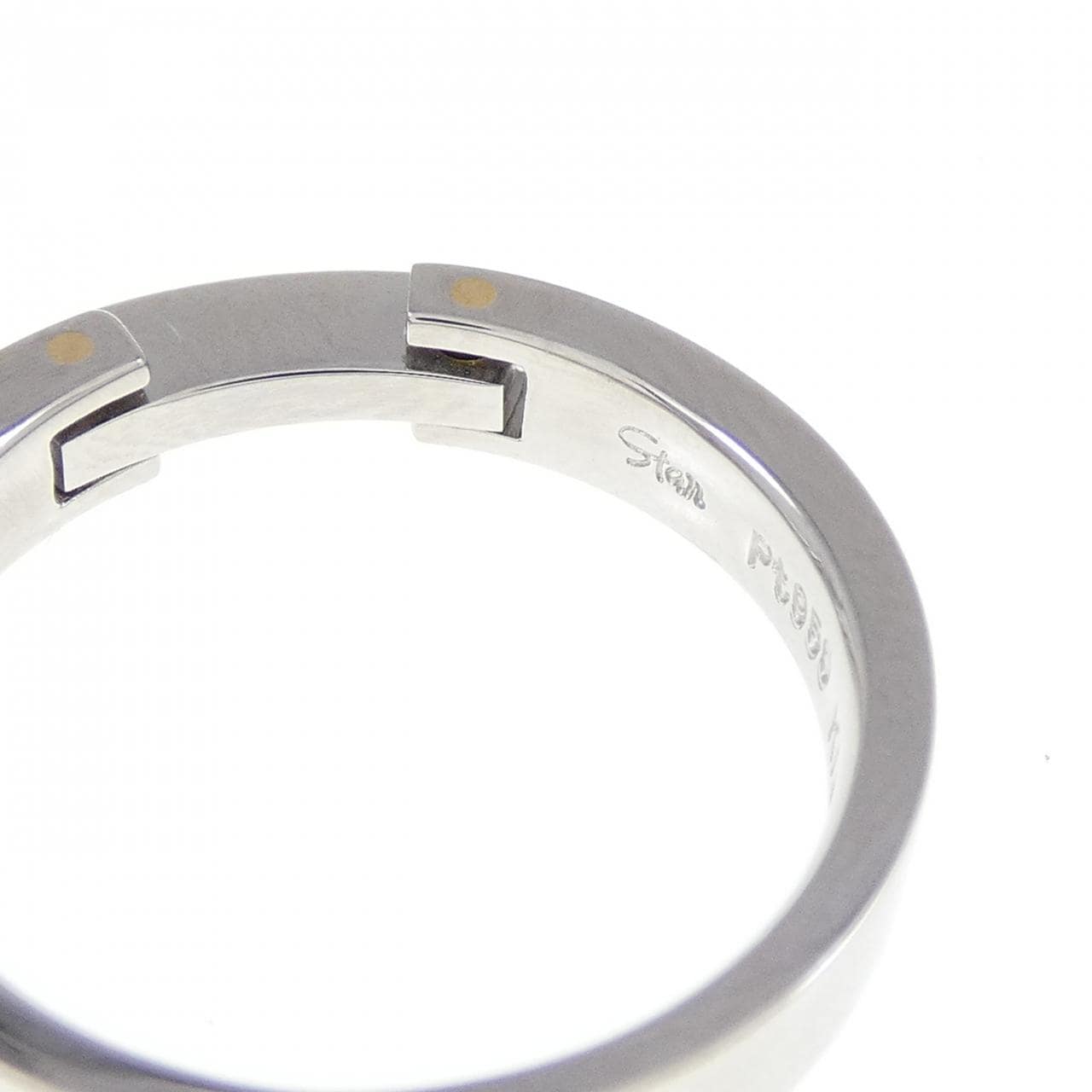 STAR JEWELRY PT950/K18WG 戒指