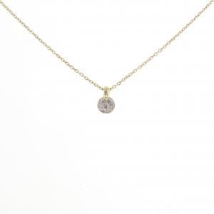 K18YG ソリティア ダイヤモンド ネックレス 0.30CT