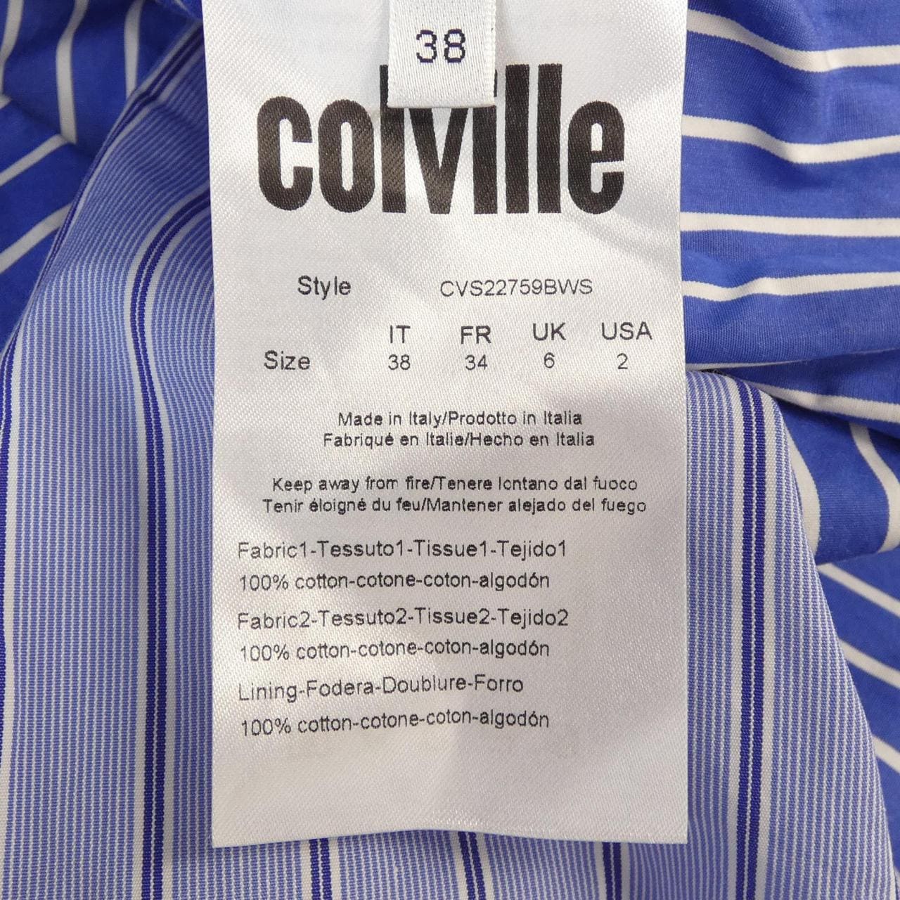 コルヴィル colville S／Sシャツ