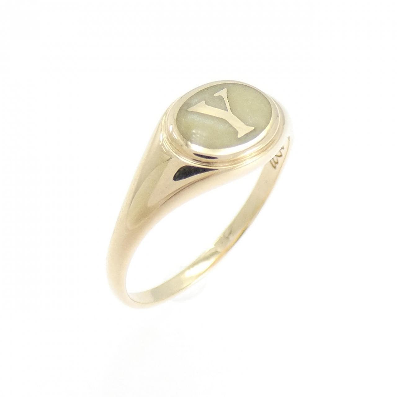 アーカー エリプスイニシャル ピンキーリング