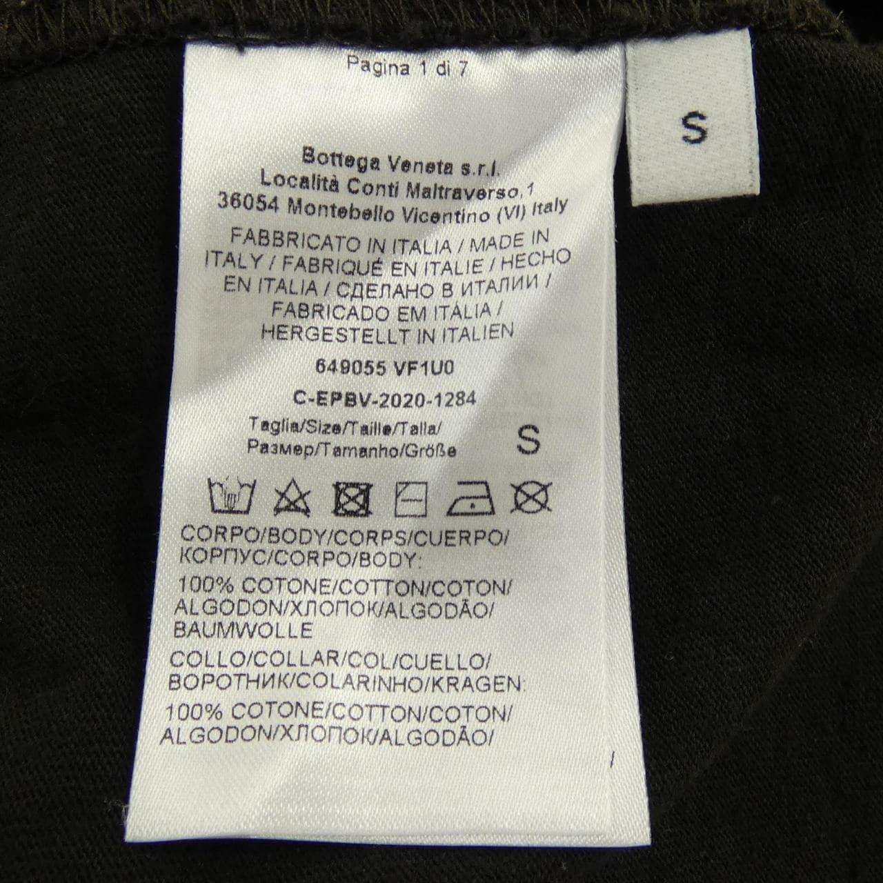 ボッテガヴェネタ BOTTEGA VENETA 649055 VF1U0 Tシャツ