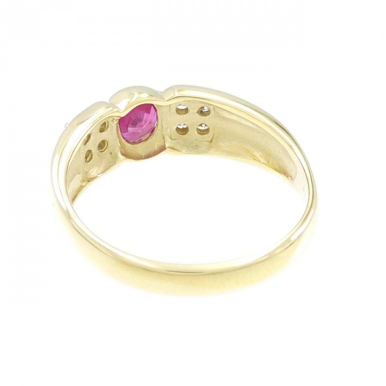 K18YG ruby ring 0.50CT