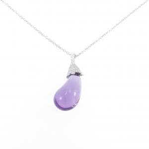 K18WG アメジスト ネックレス 13.04CT
