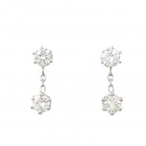 PT900 ダイヤモンド ピアス 0.77CT