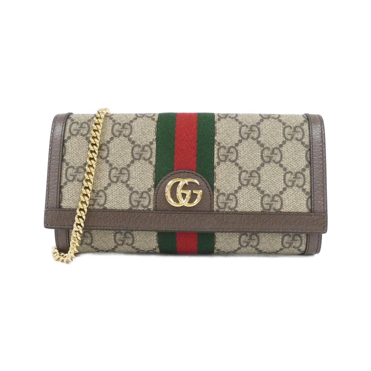 [新品] Gucci OPHIDIA 772309 96IWG 鏈條錢包