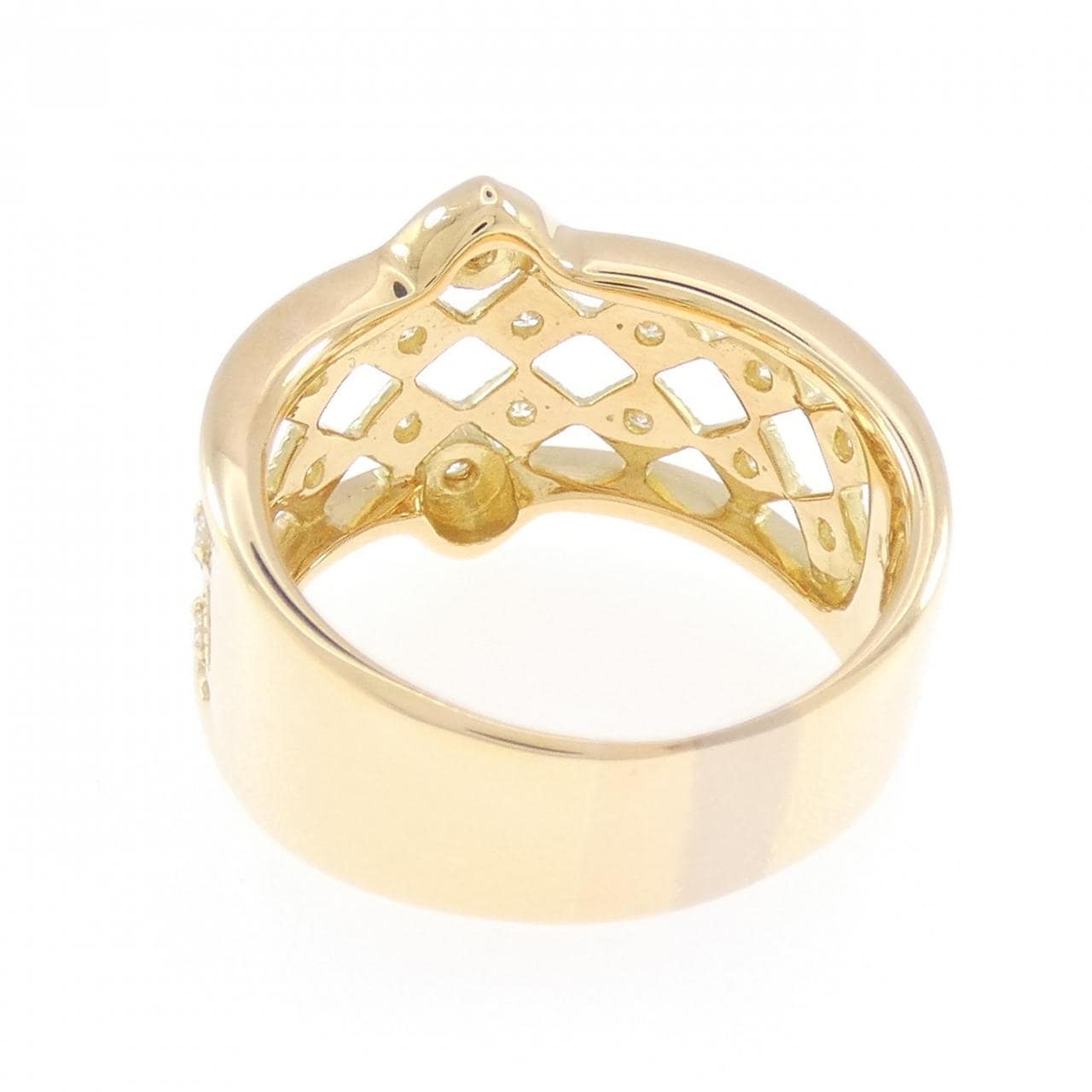 K18YG ダイヤモンド リング 0.39CT