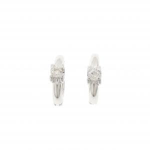 K14WG ダイヤモンド イヤリング 0.20CT