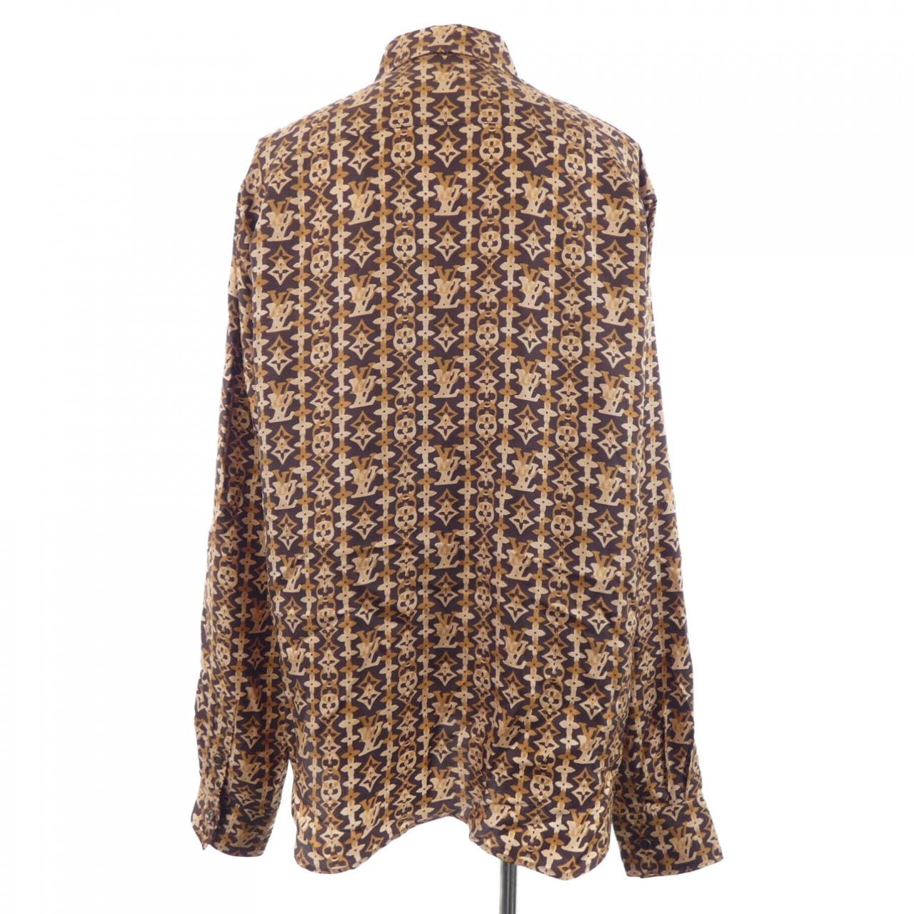 ルイヴィトン LOUIS VUITTON モノグラム プリント ロングスリーブシルクシャツ HUS60WUL6 シャツ