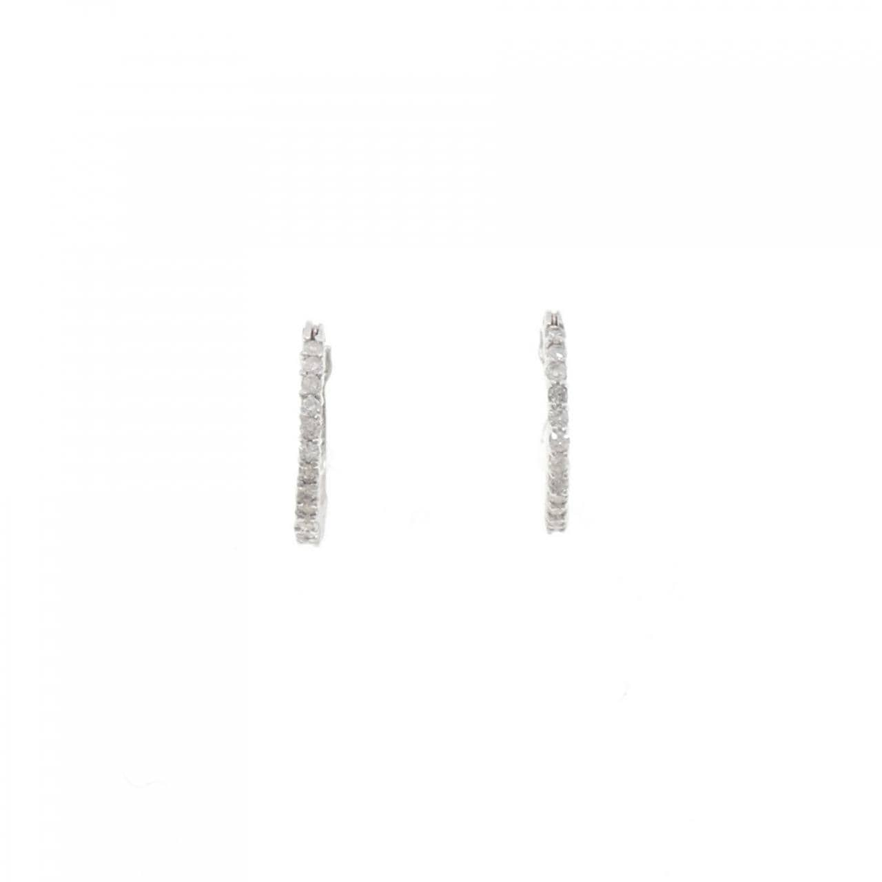 K18WG ダイヤモンド ピアス 0.20CT