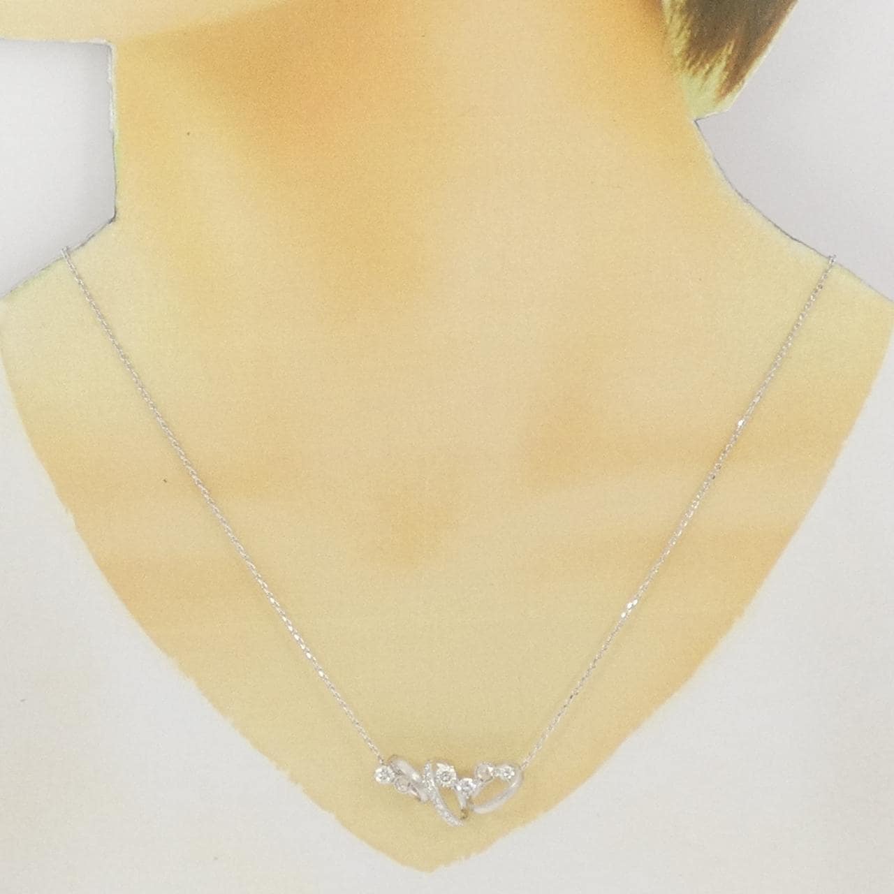 K18WG ダイヤモンド ネックレス 0.248CT