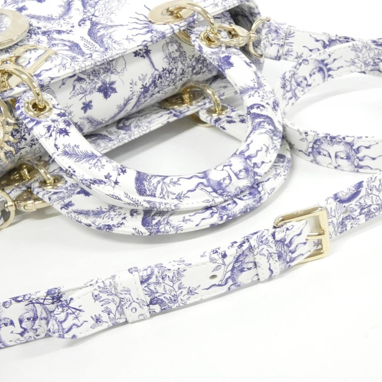 クリスチャンディオール TOILE DE JOUY SOLEIL レディ ディオール ミディアム M0565OZEM バッグ