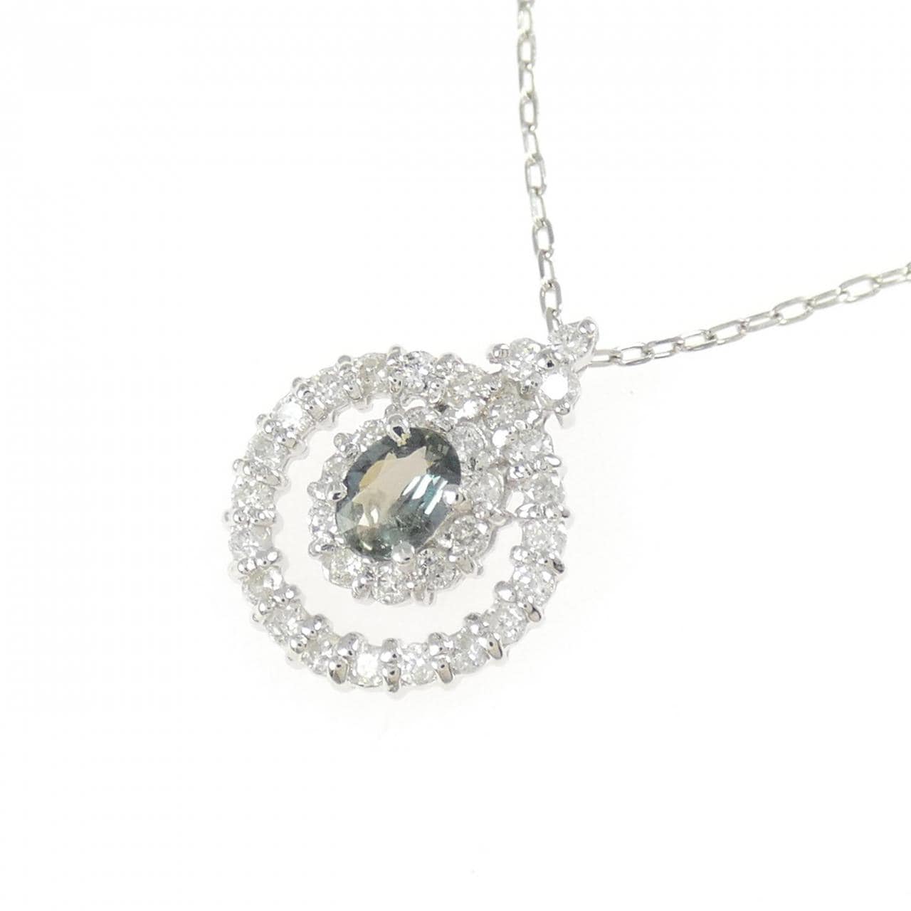 PT900/PT850 アレキサンドライト ネックレス 0.26CT