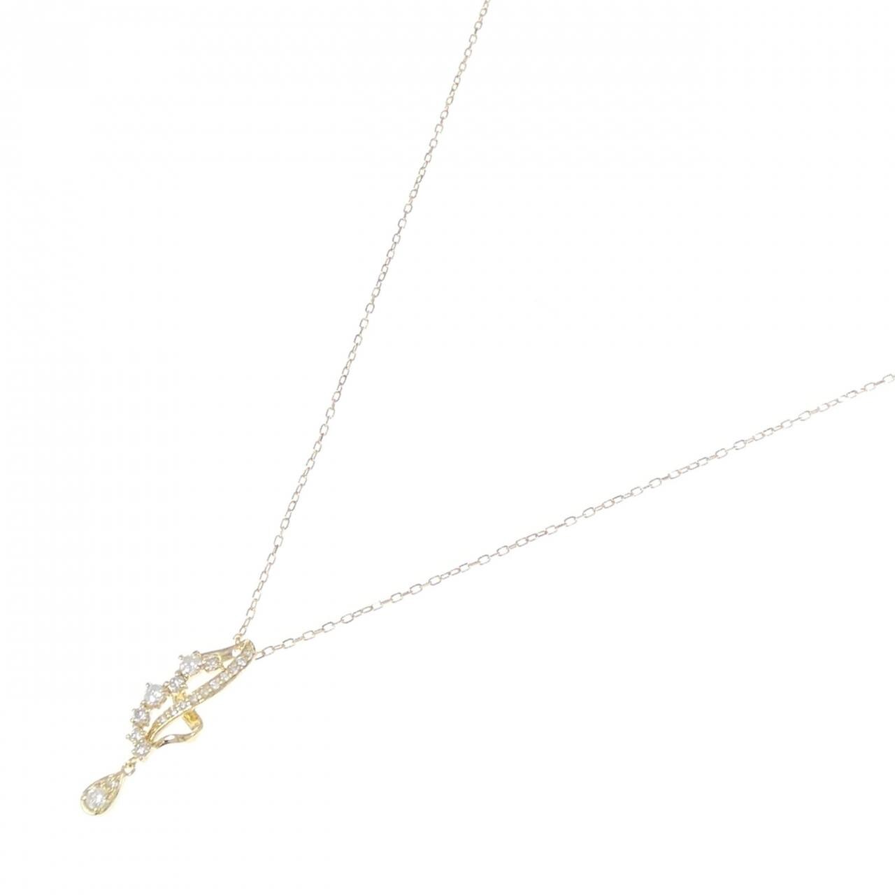 K18YG ダイヤモンド ネックレス 0.30CT