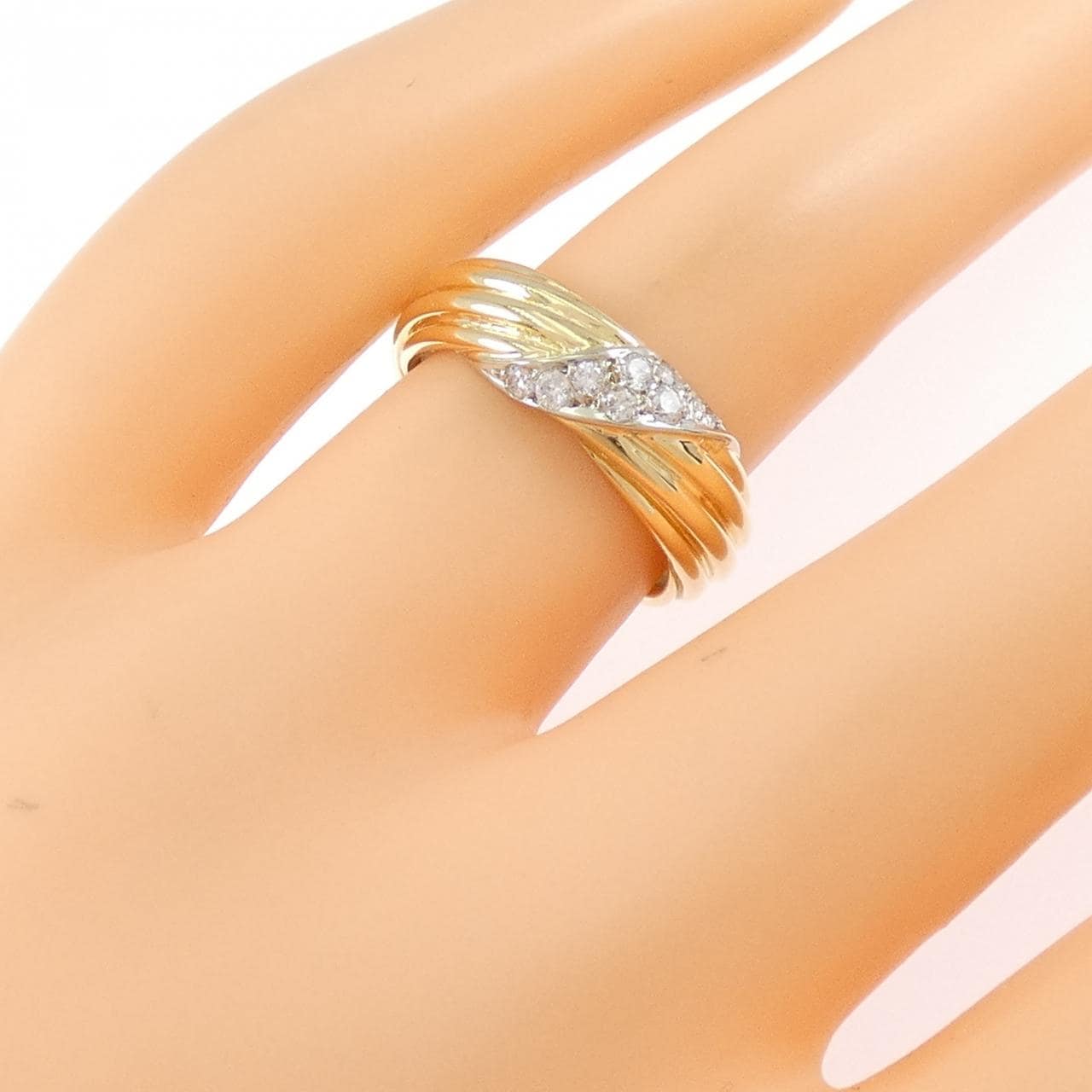 18KTYG/18KTWG ダイヤモンド リング