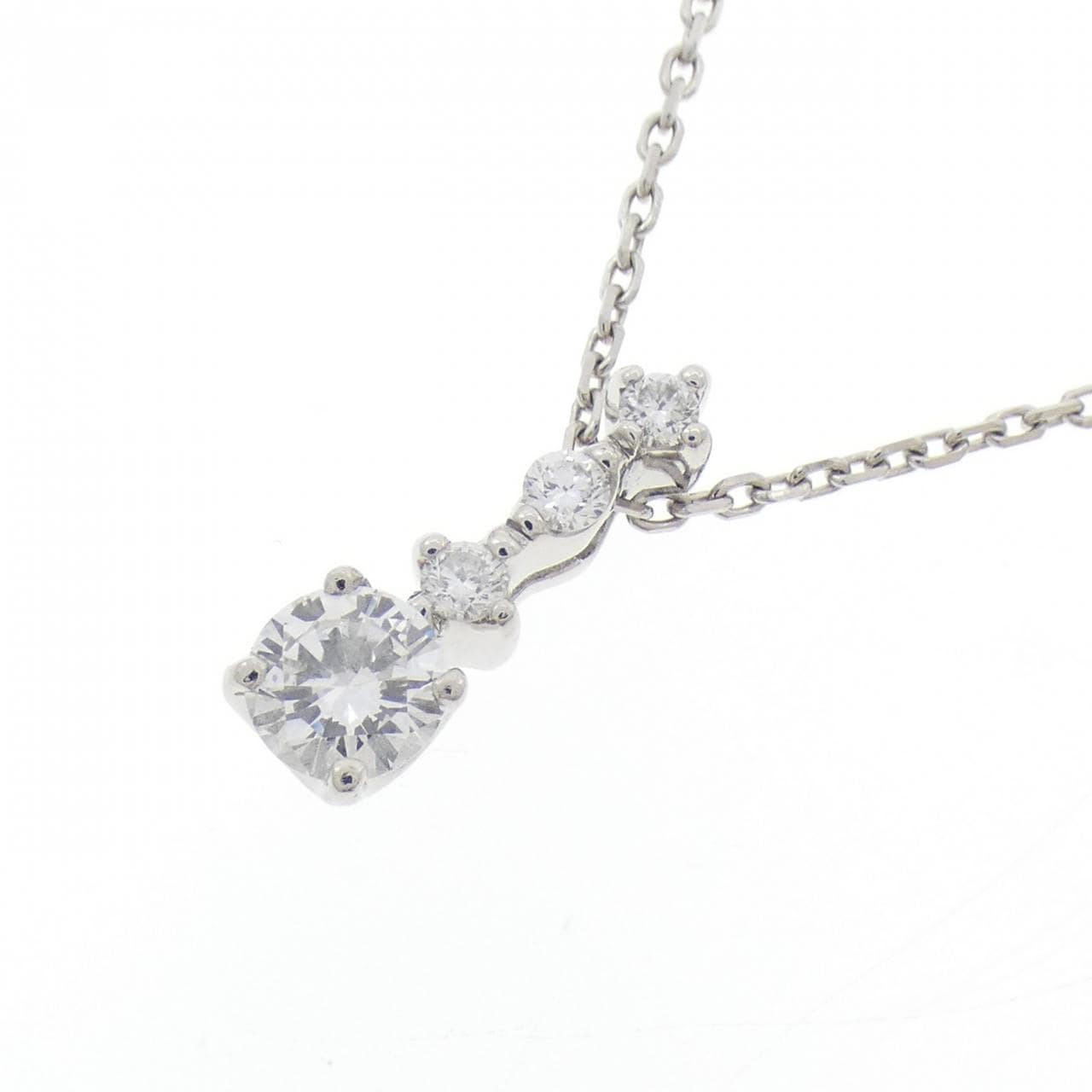 PT900/PT850 ダイヤモンド ネックレス 0.350CT