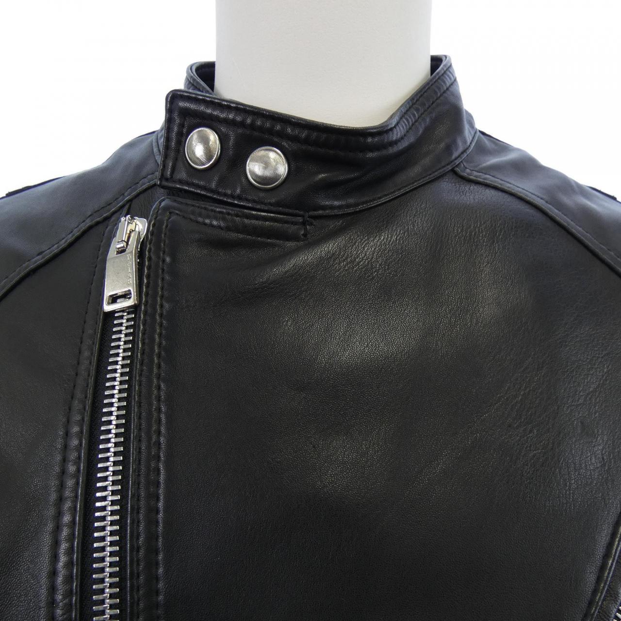 delan レザーライダースジャケット