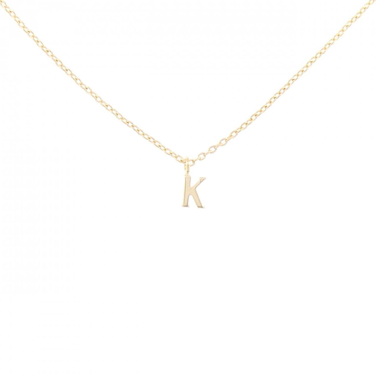 ドレス ア ドレス K18YG イニシャル ネックレス