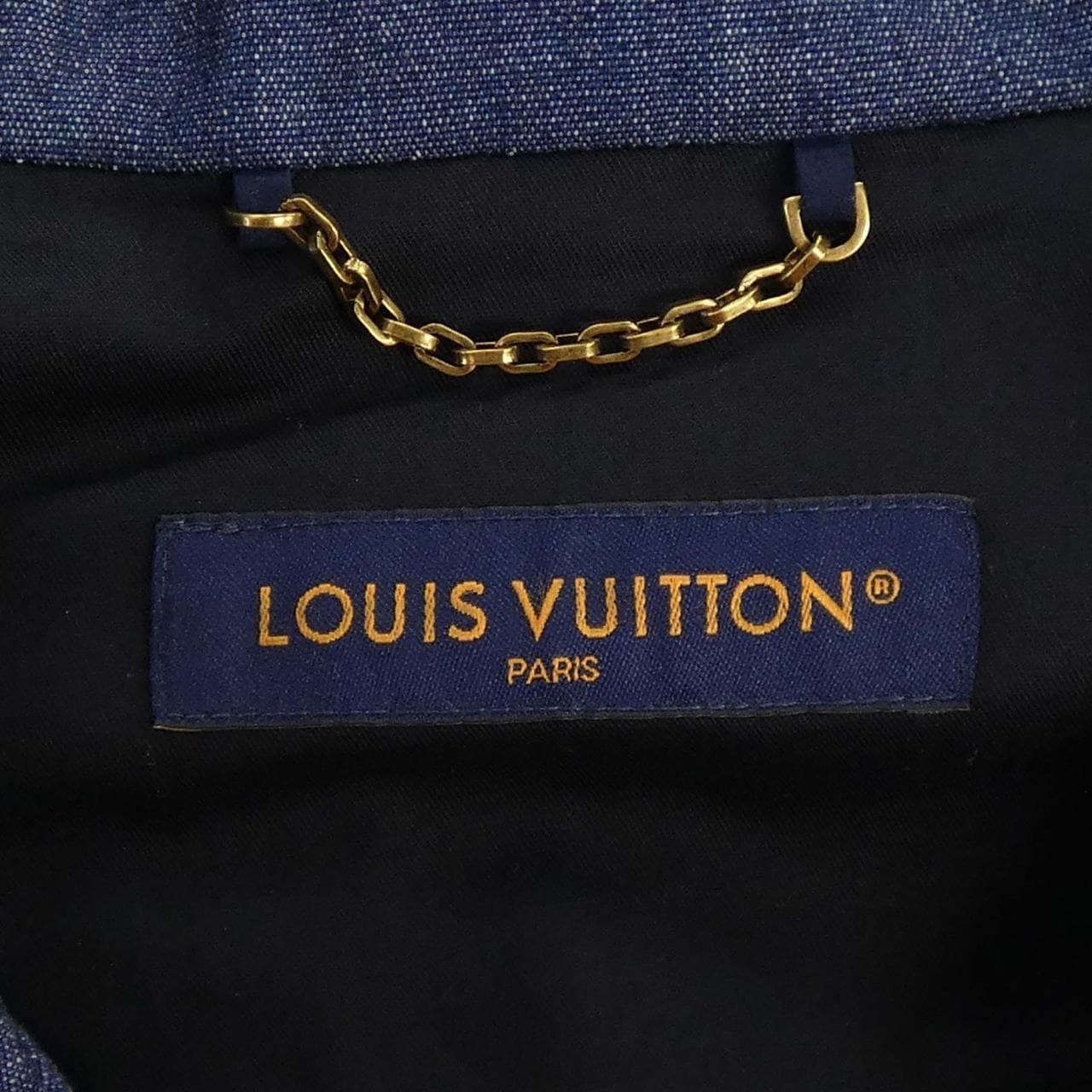 ルイヴィトン LOUIS VUITTON LVブラゾンエンベリッシュドデニムパジャマシャツ HSS05WRBA シャツ