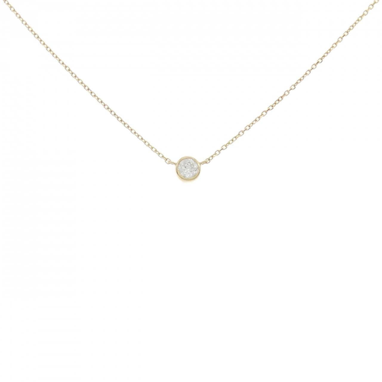 K18YG ソリティア ダイヤモンド ネックレス 0.177CT