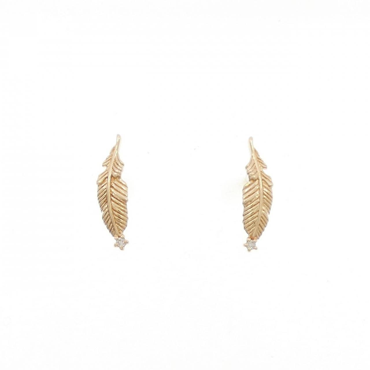 アガット ダイヤモンド ピアス 0.008CT