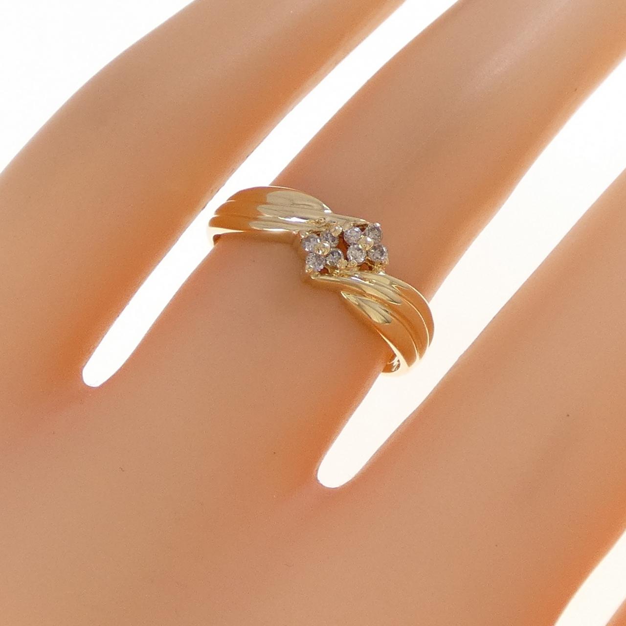 K18YG ダイヤモンド リング 0.08CT