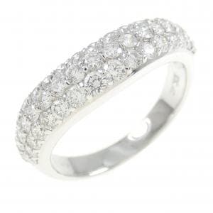 K18WG パヴェ ダイヤモンド リング 1.00CT