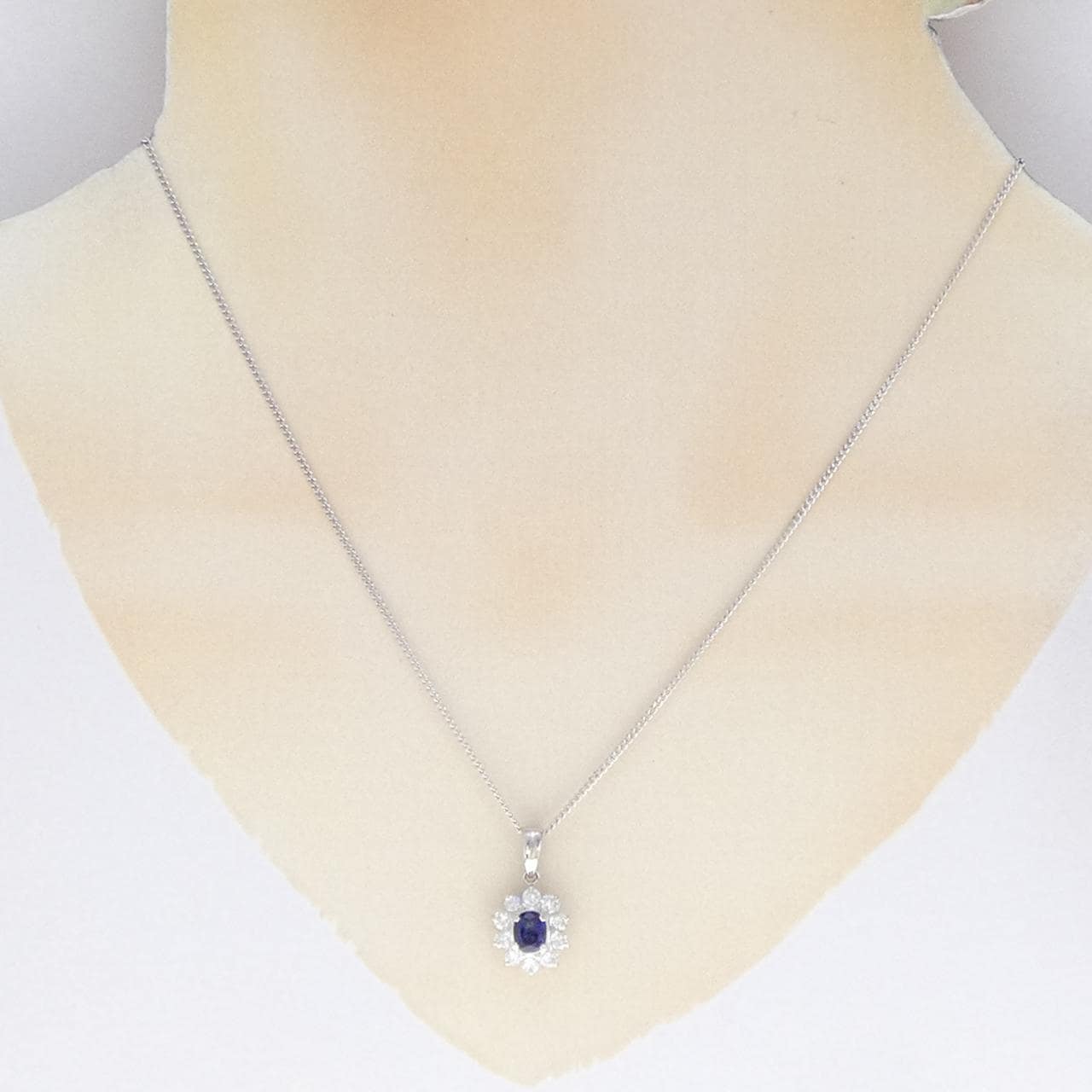 PT/PT850 サファイヤ ネックレス 0.73CT