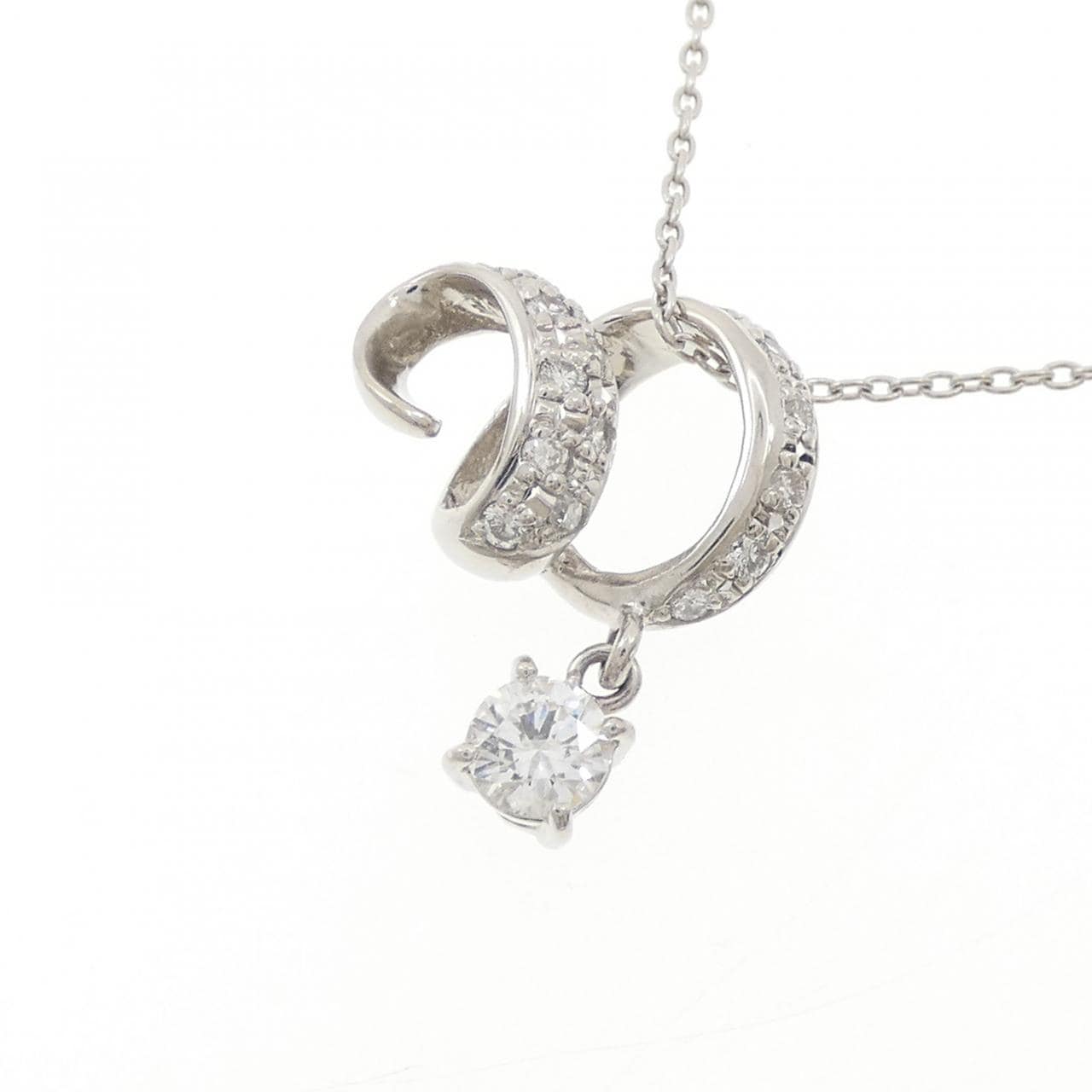 PT900/PT850 ダイヤモンド ネックレス 0.19CT
