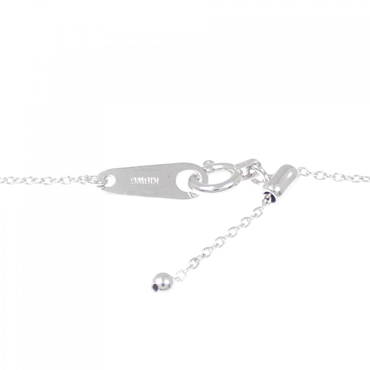 K18WG ダイヤモンド ネックレス 0.375CT