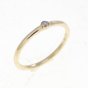 K10YG リボン ダイヤモンド リング 0.02CT