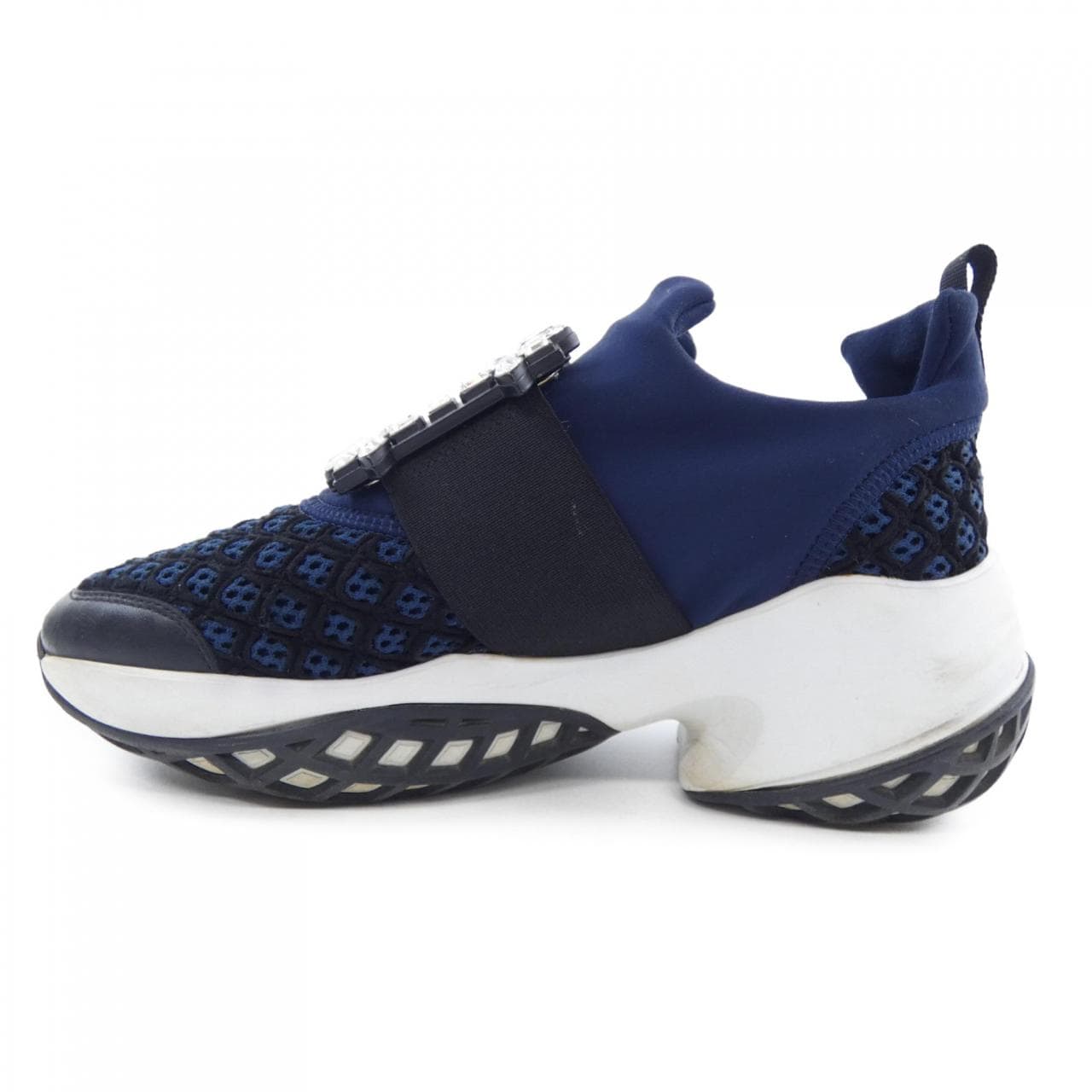 ロジェヴィヴィエ ROGER VIVIER ヴィヴ ラン　ストラスバックル スニーカー