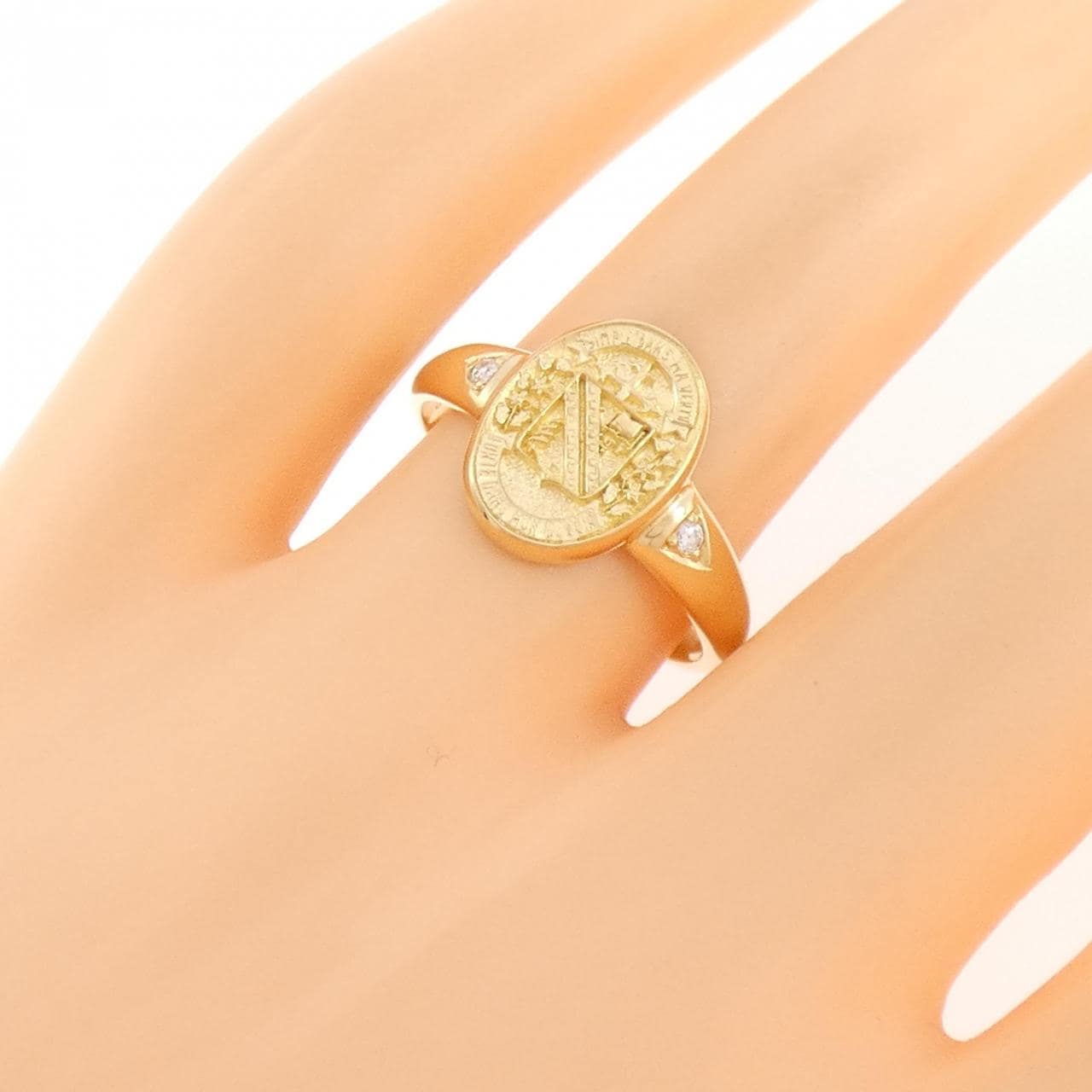 K18YG ダイヤモンド リング 0.03CT