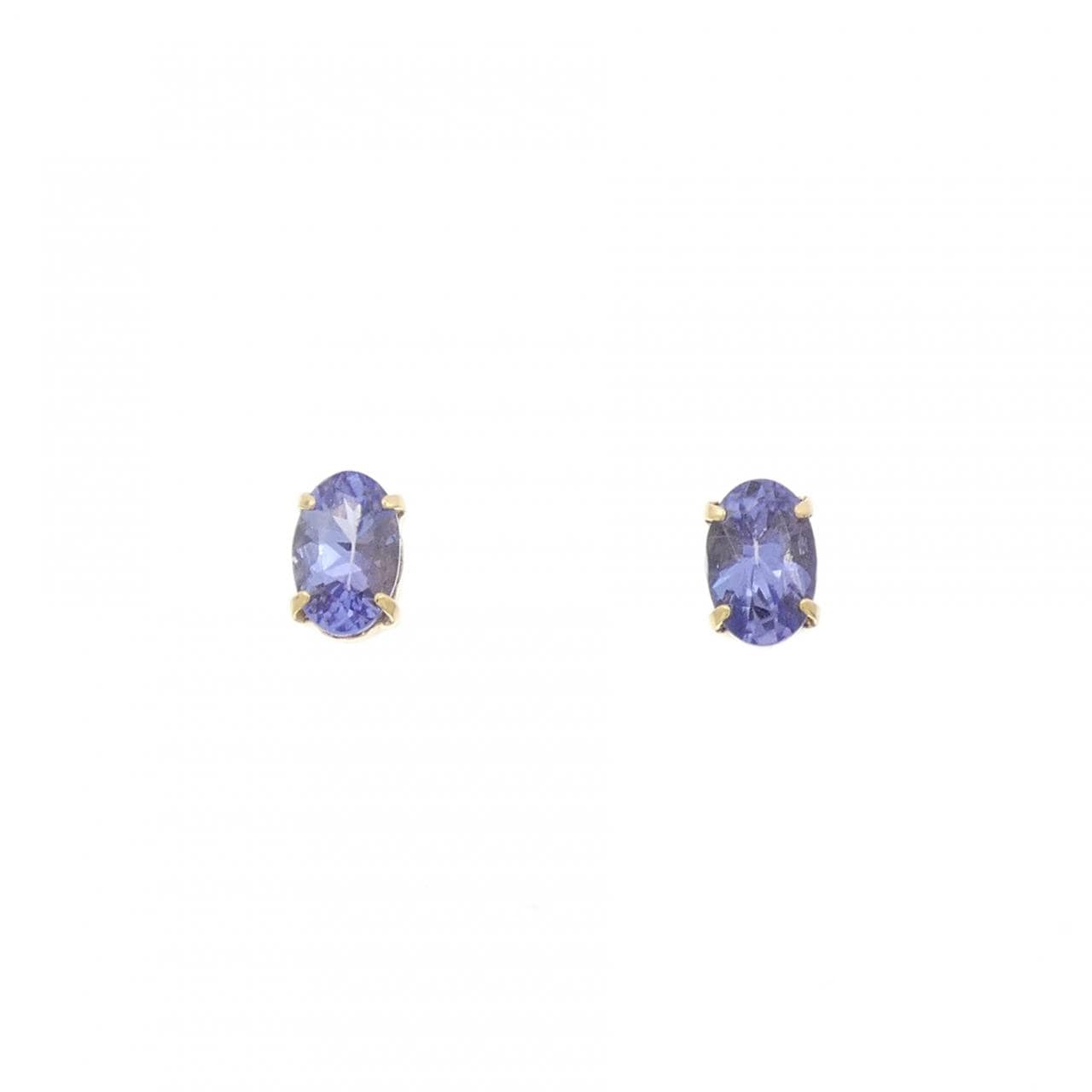 K18YG タンザナイト ピアス 0.80CT