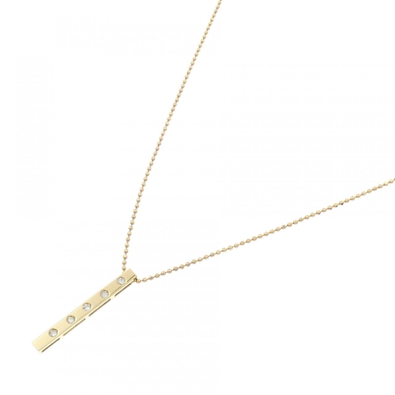 K18YG ダイヤモンド ネックレス 0.13CT