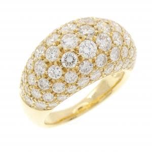 K18YG パヴェ ダイヤモンド リング 3.00CT
