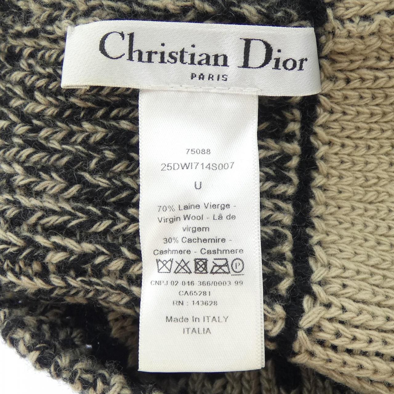 クリスチャンディオール CHRISTIAN DIOR 25DWI714S007 ニットキャップ