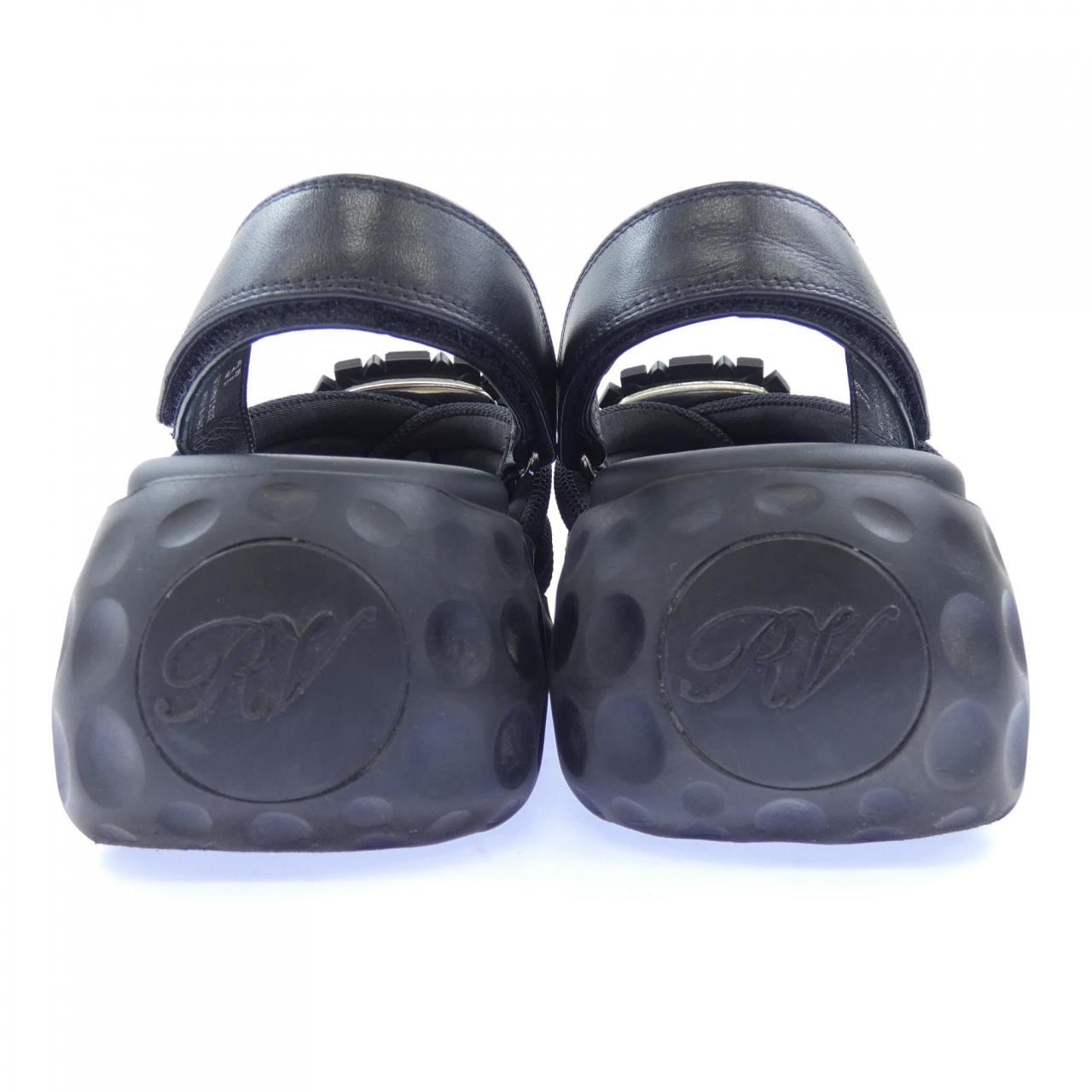 ロジェヴィヴィエ ROGER VIVIER ヴィヴ ラン ライト ストラス バックル サンダル