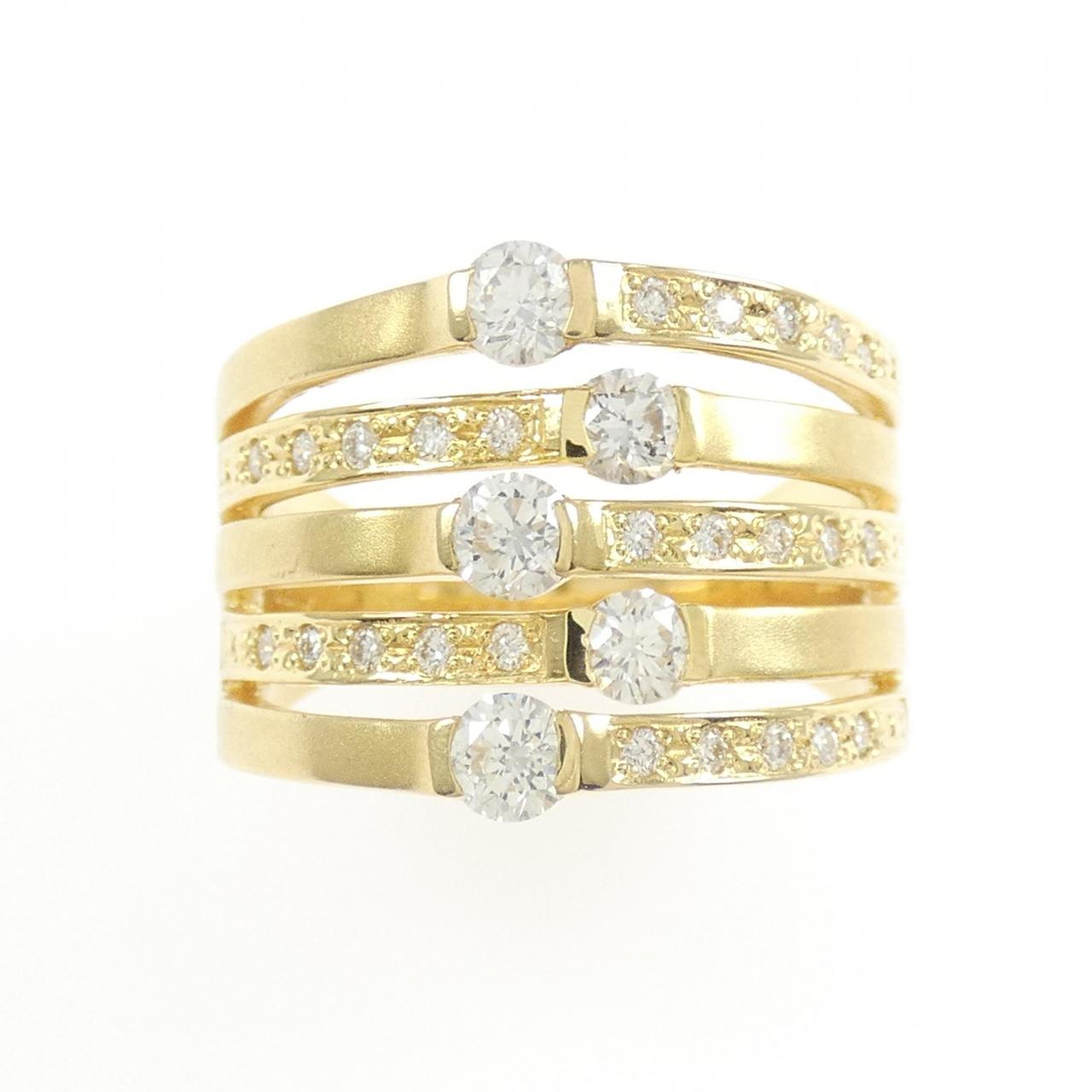 K18YG ダイヤモンド リング 0.72CT