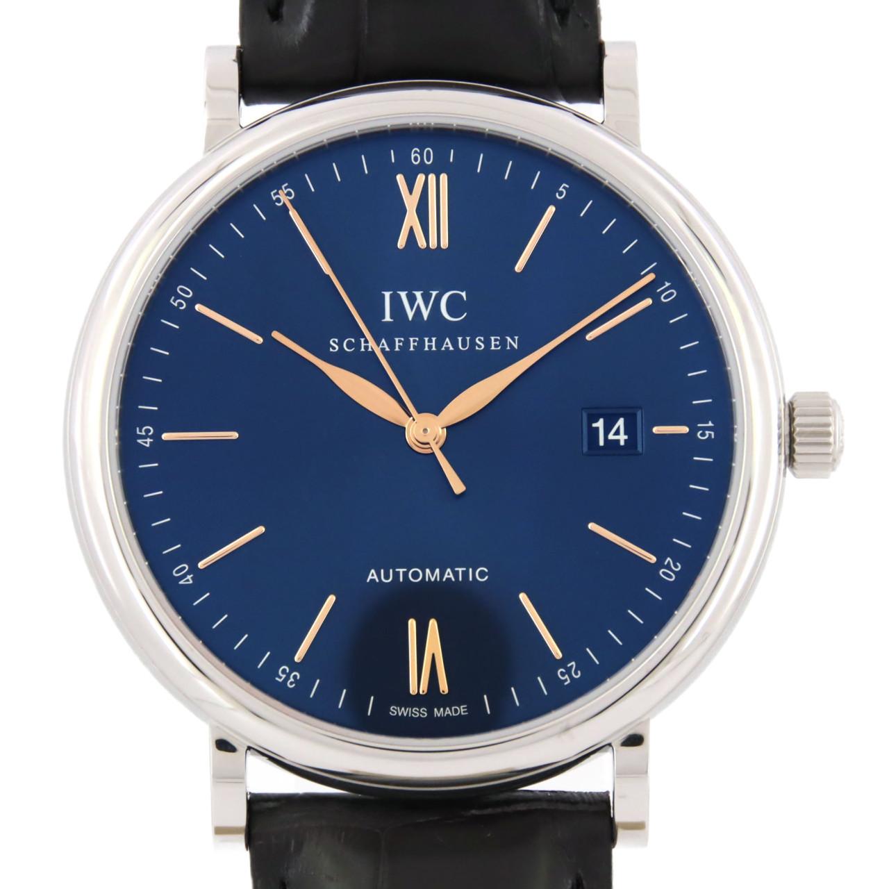 IWC ポートフィノ オートマティック IW356523 腕時計 ブルー文字盤