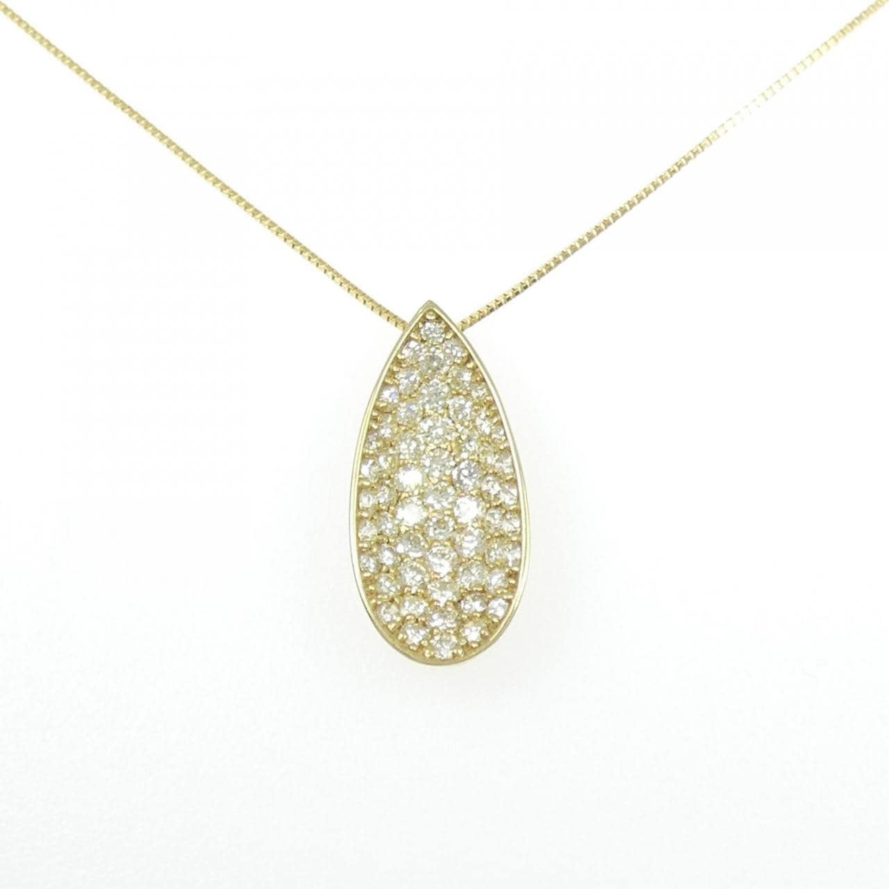 K18YG パヴェ ダイヤモンド ネックレス 2.00CT