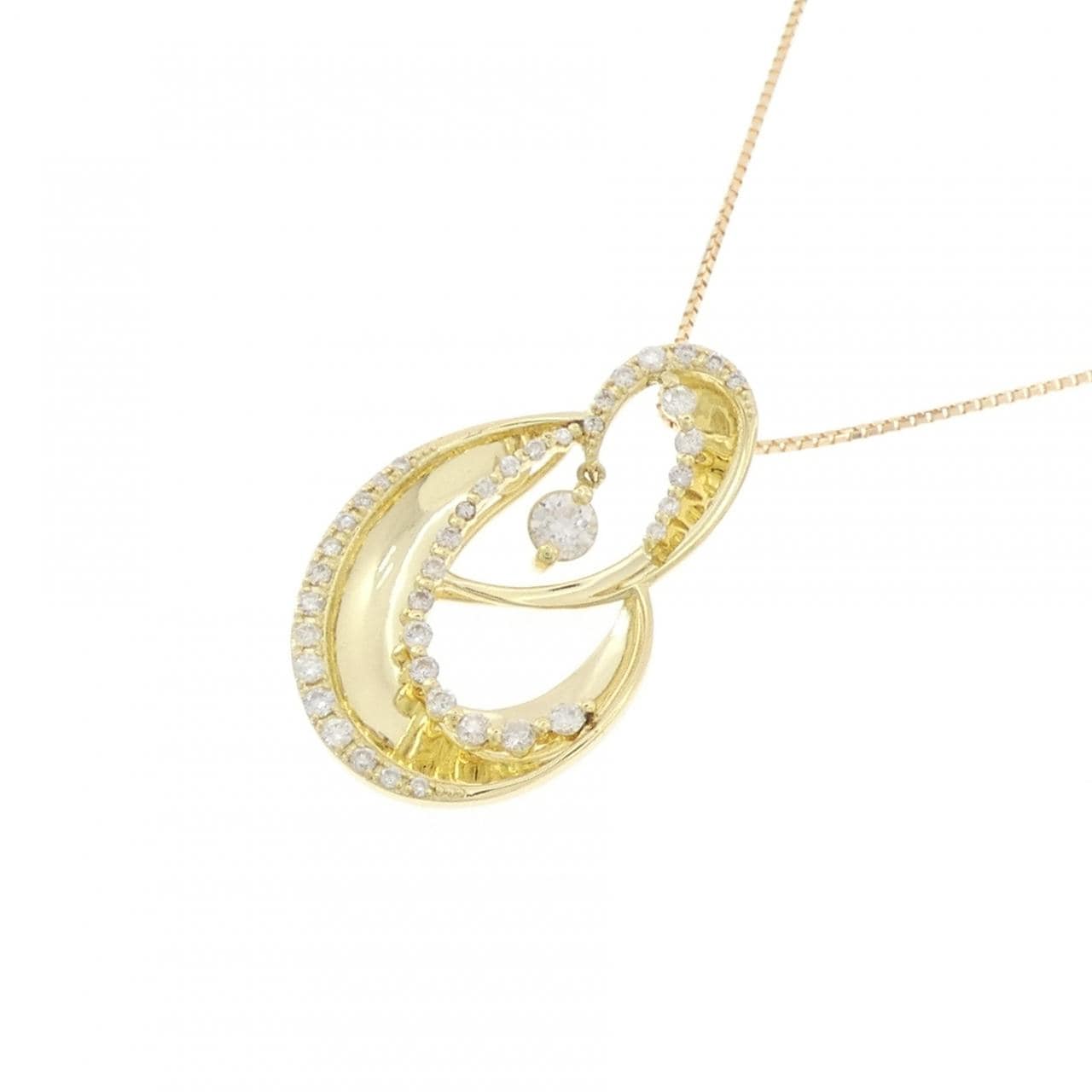 K18YG ダイヤモンド ネックレス 0.44CT