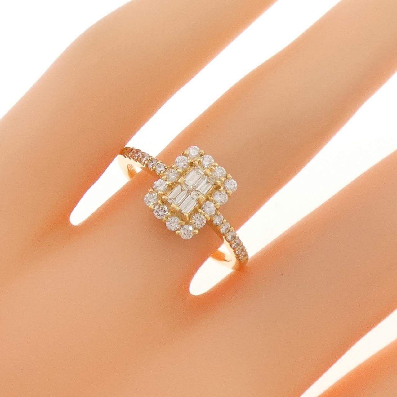 【新品】K18YG ダイヤモンド リング 0.50CT