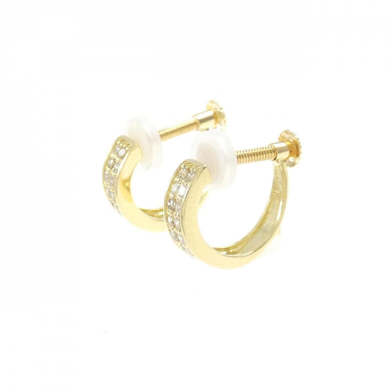 K18YG钻石耳夹0.30CT